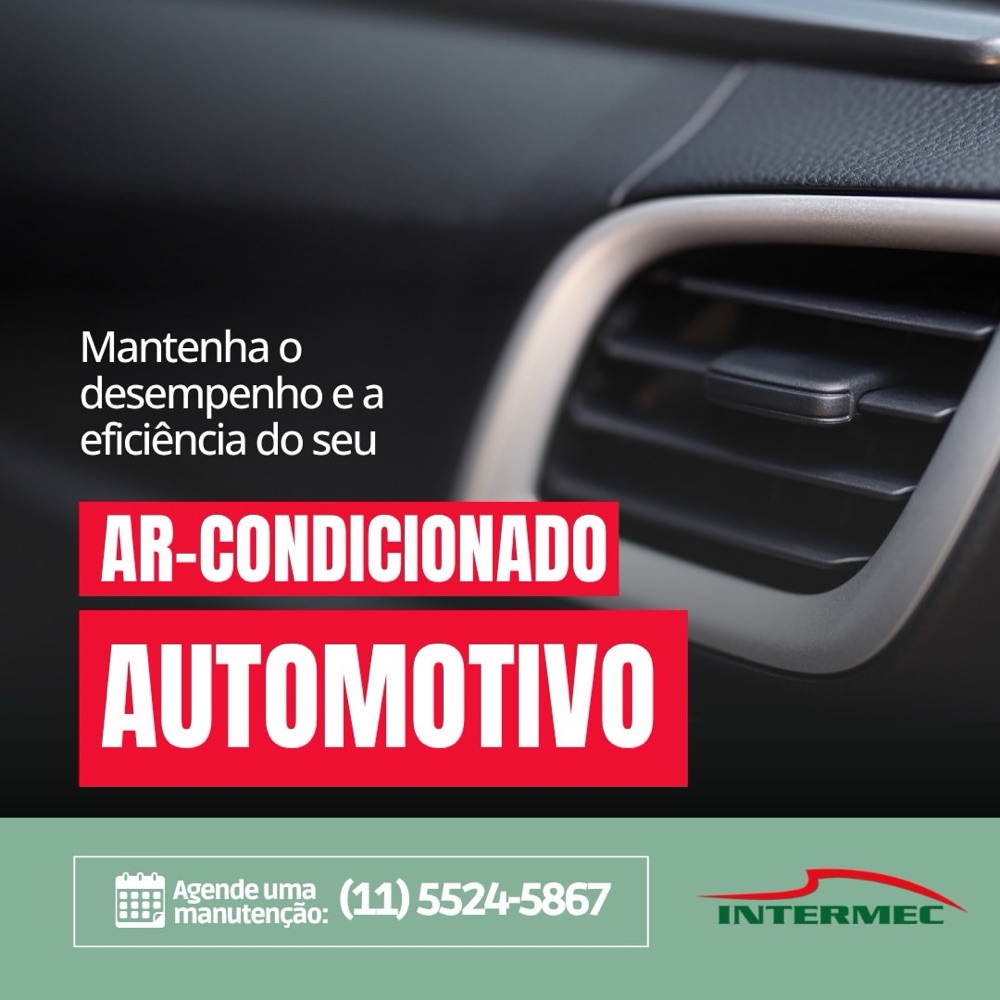 Post sobre manutenção de ar-condicionado automotivo, Oficina Intermec