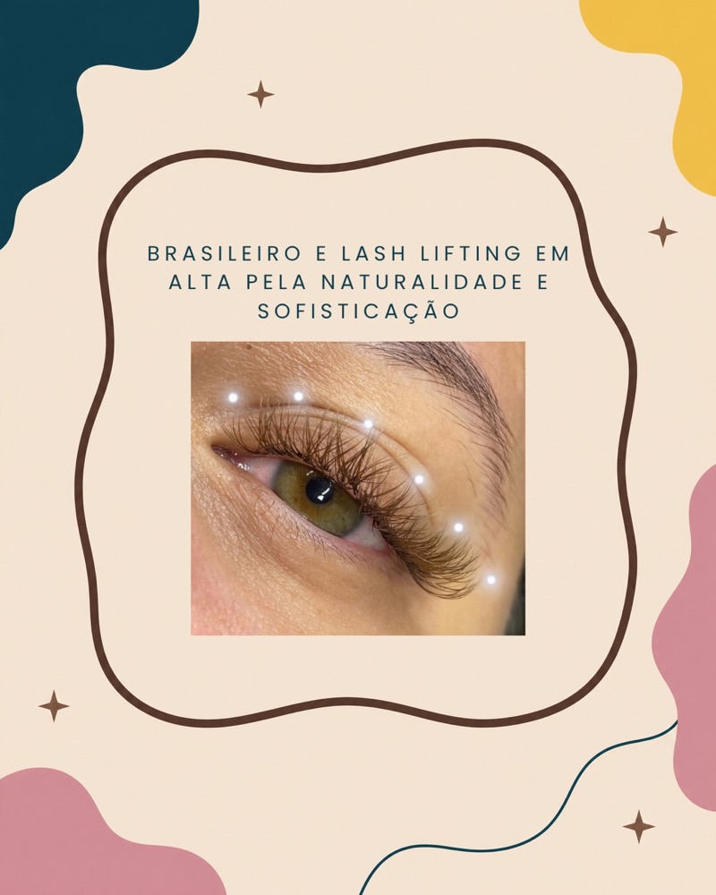 Slide sobre lash lifting brasileiro, Julia Castija Beauty