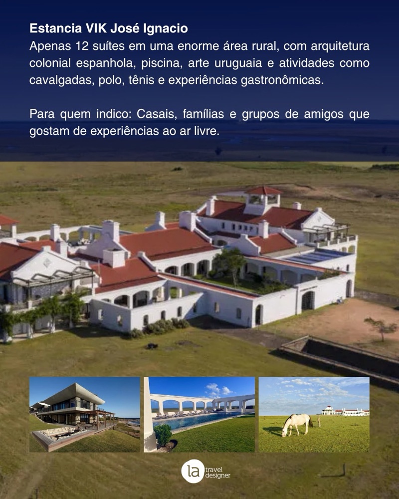 Slide do pôr do sol na VIK José Ignácio, La Travel Designer