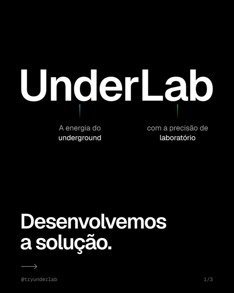 Slide de posicionamento da UnderLab