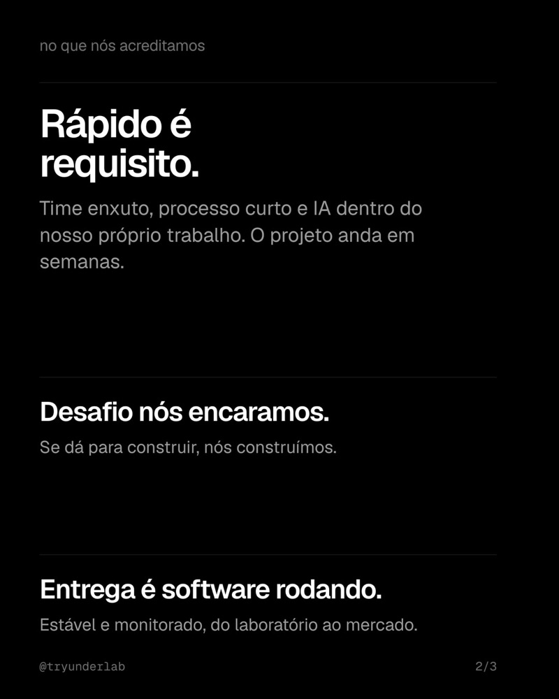 Capa de carrossel da UnderLab